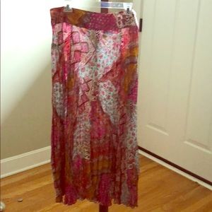 Dana Buchman paisley silk skirt